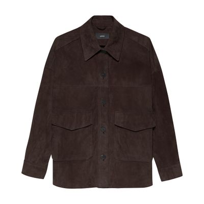 Arma Kaylee Suede Jacket In Brown