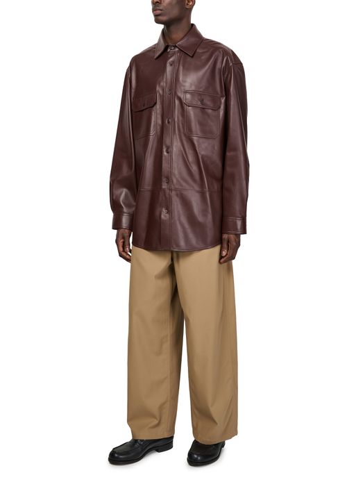 LOEWE Overshirt in nappa leather