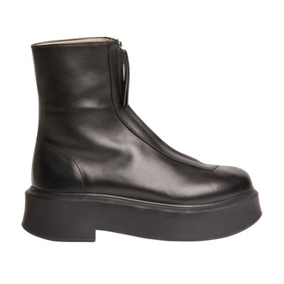 Women s Charlie leather and monogram jacquard ranger booties BALMAIN 24S