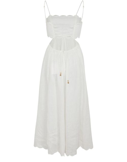 ZIMMERMANN Rhiannon scallop midi dress
