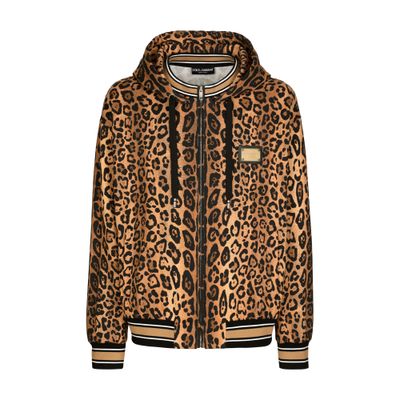 マヨリカプリント入り ジップアップフーディー メンズ | DOLCE