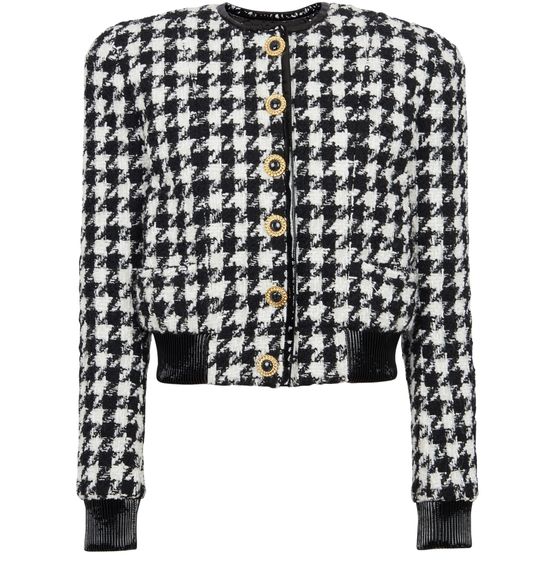 Balmain houndstooth jacket deals