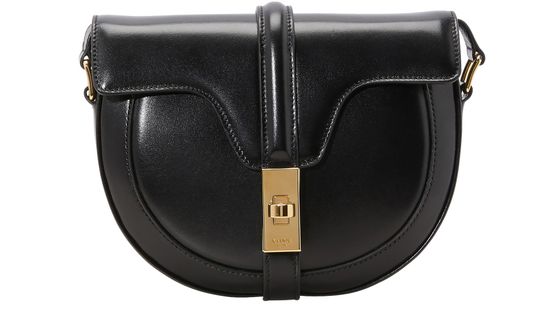 SMALL 16 BAG IN SATINATED CALFSKIN - BLACK