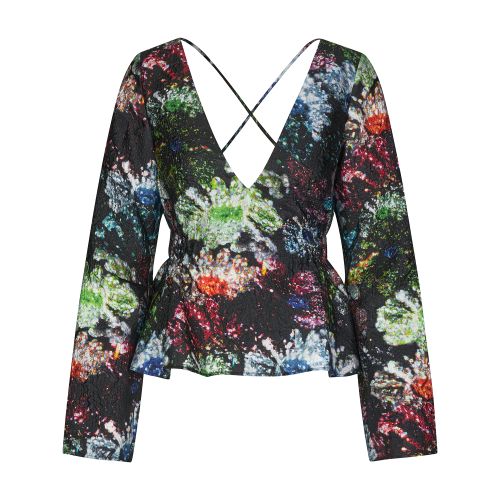 Stine Goya Nathalie Glitter Bloom-print Blouse In Glitter_bloom