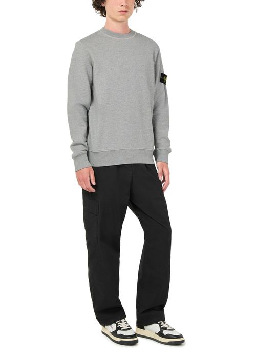 STONE ISLAND Sweatshirt mit Rundhalsausschnitt