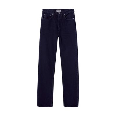 Agolde 90's Pinch Waist Long Jeans In Black