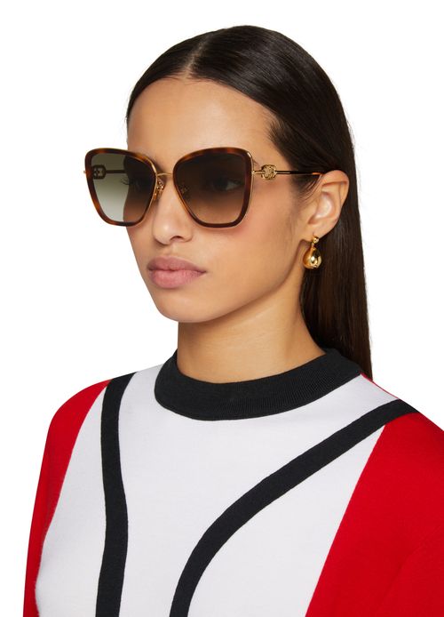LOUIS VUITTON Lunettes de soleil cat eye LV Link One