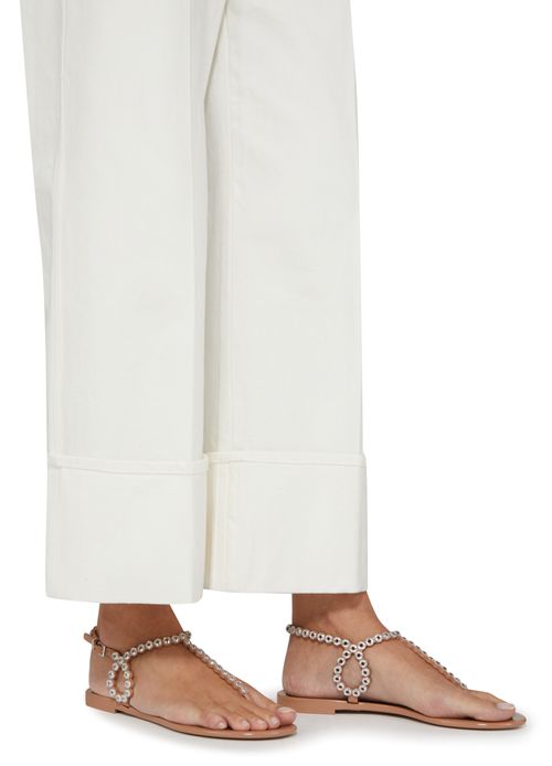 AQUAZZURA Almost Bare Crystal Jelly sandals