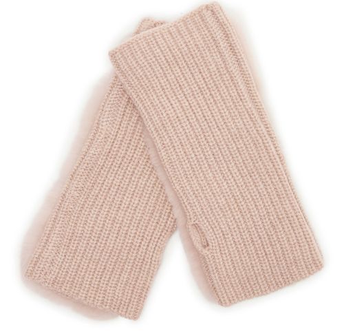 YVES SALOMON Rex rabbit fur mittens