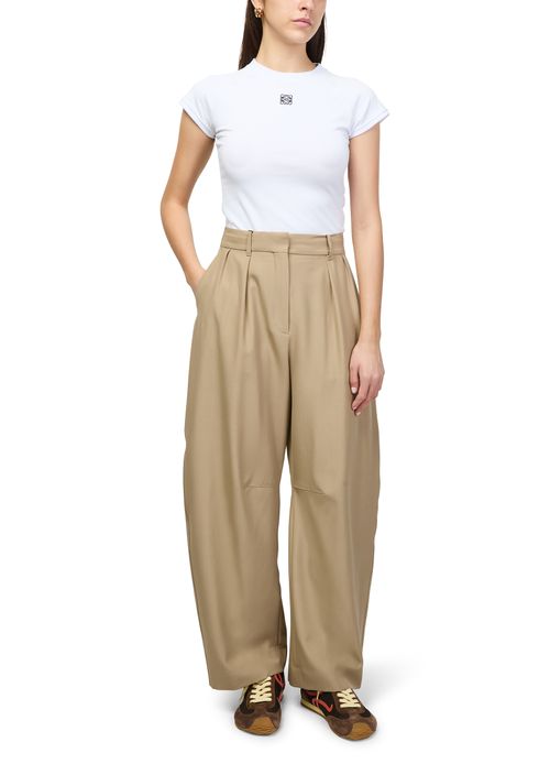 LOEWE Fitted cotton blend t-shirt