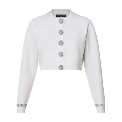 Louis Vuitton Cropped Cardigan In White