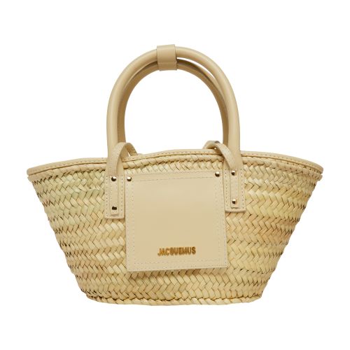 Jacquemus Soli Small Basket In Ivory