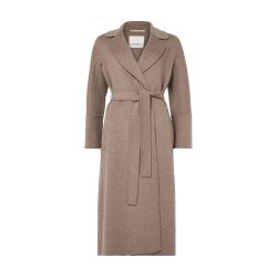 Manteau long ceinturé