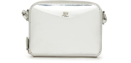 Women's Cloud silver shoulder bag, COURREGES