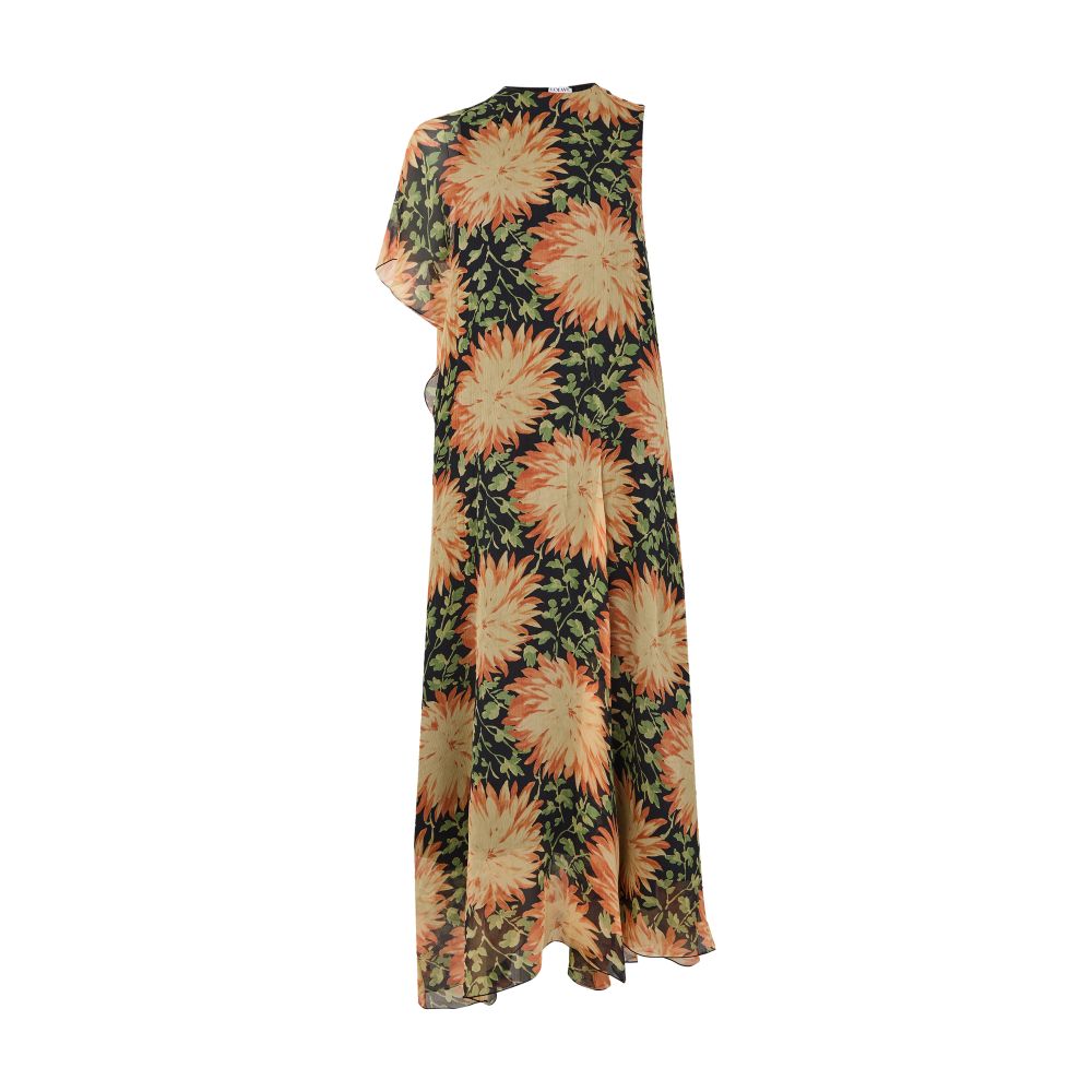 Floral print flowing dress thumbnail 7