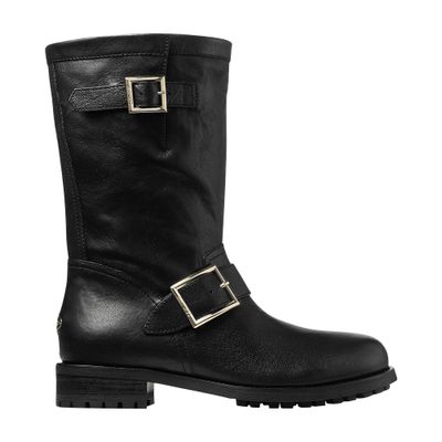 Jimmy Choo Biker Mid Boots In Black