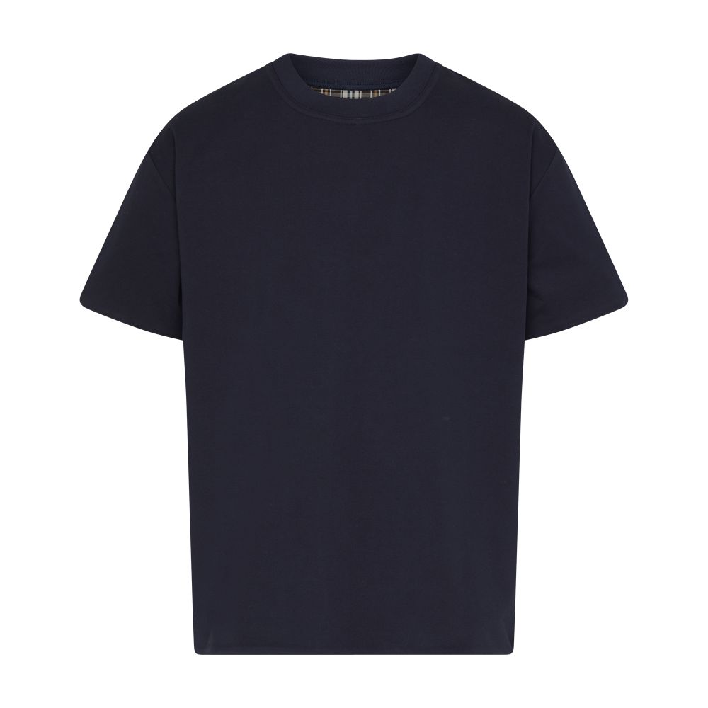 Double layer striped cotton t-shirt thumbnail 7