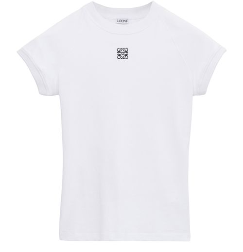 LOEWE Fitted cotton blend t-shirt