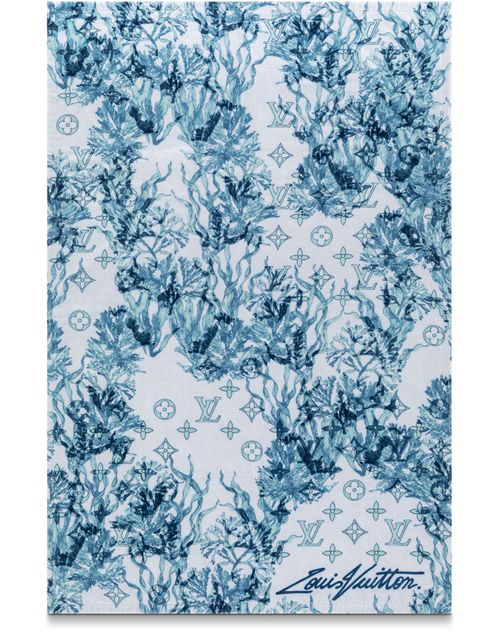 LOUIS VUITTON Monogram Aquagarden Beach Towel