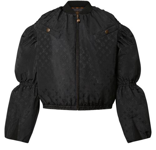 Women's Bishop Sleeves Bomber Jacket, LOUIS VUITTON