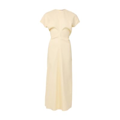 Slouch waist crinkled dress