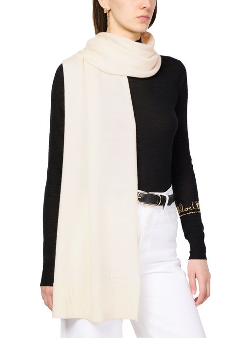 CHLOE Wool and cashmere scarf