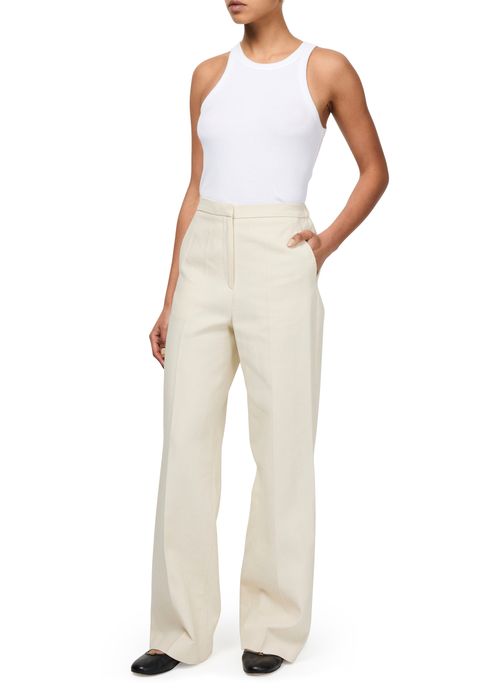 LOULOU STUDIO Zora Figurbetonte, gerade geschnittene Hose