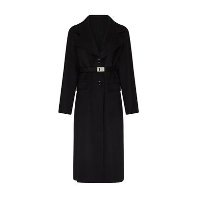 Ferragamo Elegant Wool Blend Jacket For Women In Black