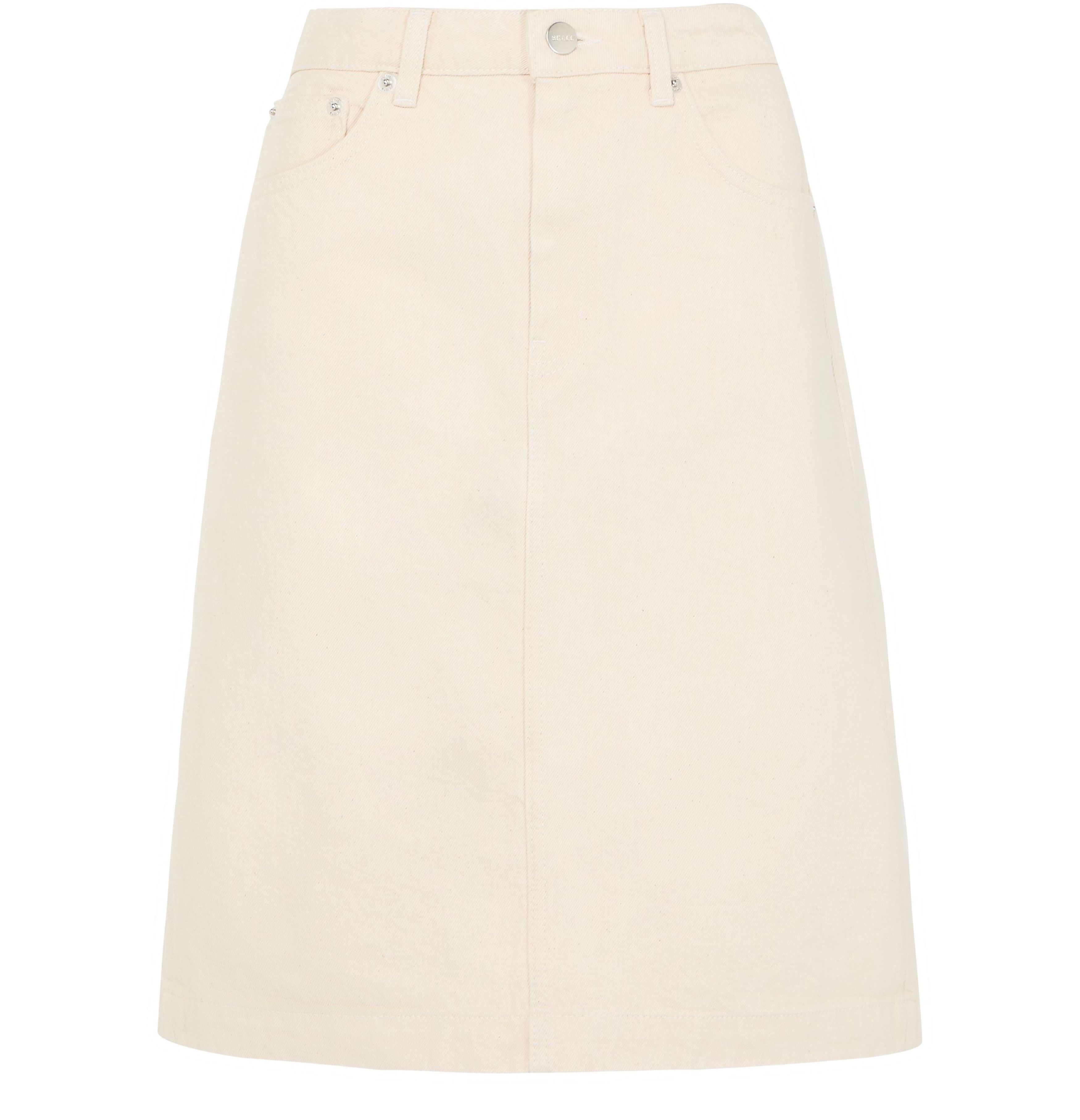Cali midi denim skirt