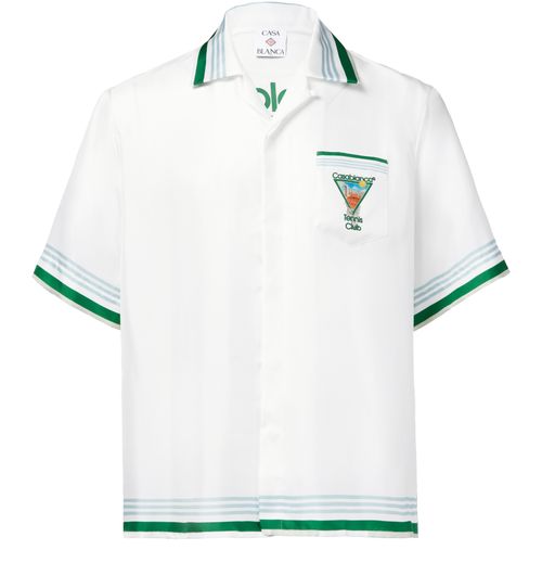 CASABLANCA Cuban collar short-sleeved shirt
