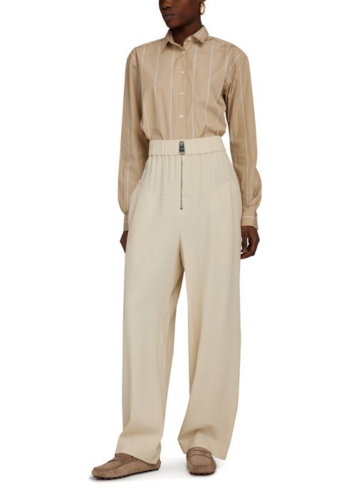 TOTEME Long-sleeved shirt in organic cotton