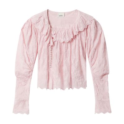 Isabel Marant Zelly Blouse In Pink