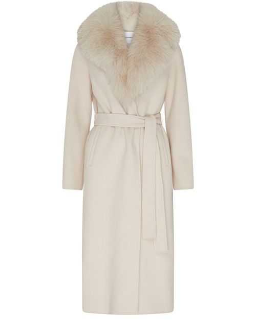 YVES SALOMON Belted cashmere coat