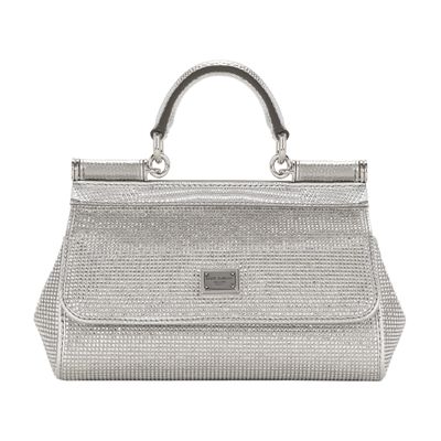Dolce & Gabbana Kim Dolcegabbana Sicily Metallic Bag In Crystal_pearl