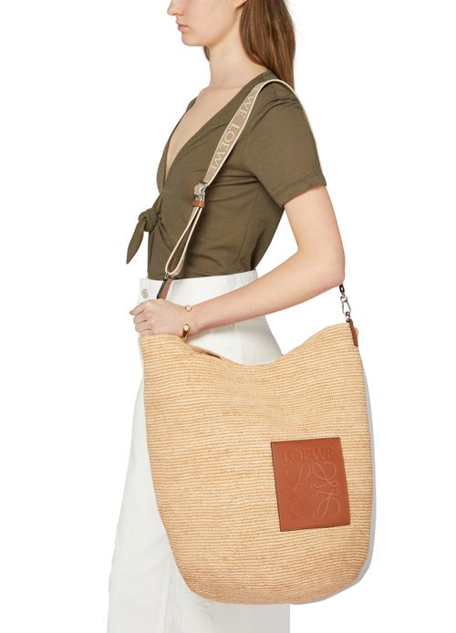 LOEWE Grand panier en raphia Slit