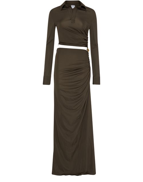 BOTTEGA VENETA Long flowing dress in viscose