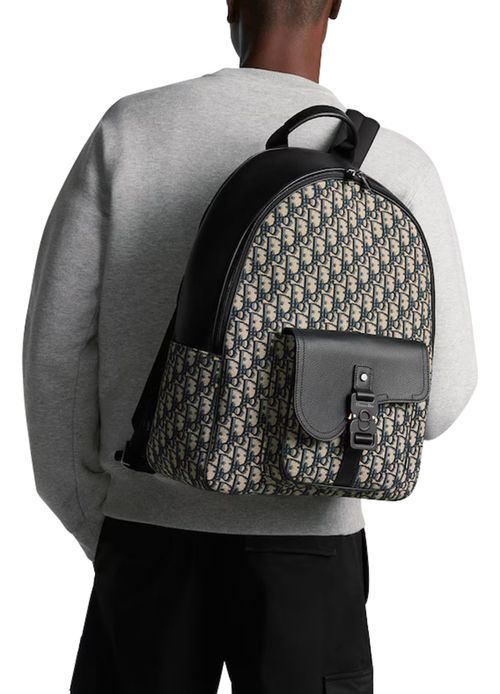 DIOR Saddle Rucksack mit Reißverschluss