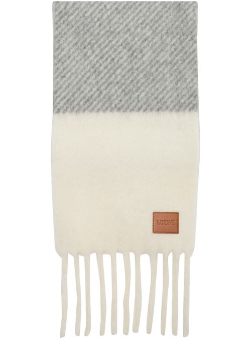 LOEWE Écharpe en laine et alpaga