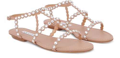 AQUAZZURA Tequila flat sandals