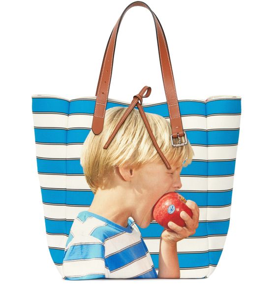 Women s Belt Tote Bag With Boy With Apple Motif JW ANDERSON 24S