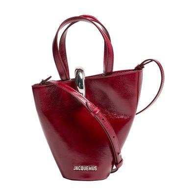 Jacquemus The Bambola Small Bag In Burgundy