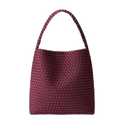 Naghedi Nomad Medium Hobo Bag In Burgundy