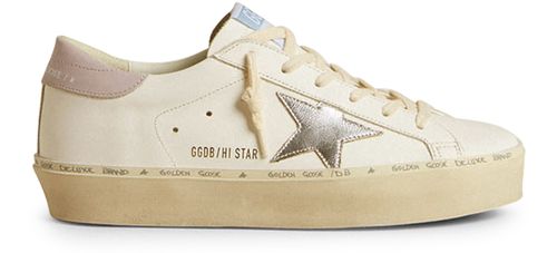 GOLDEN GOOSE Hi Star with leather star sneakers