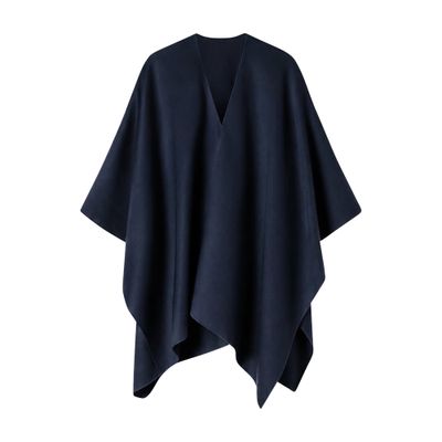 The Curated The Cashmere Cape In Blue