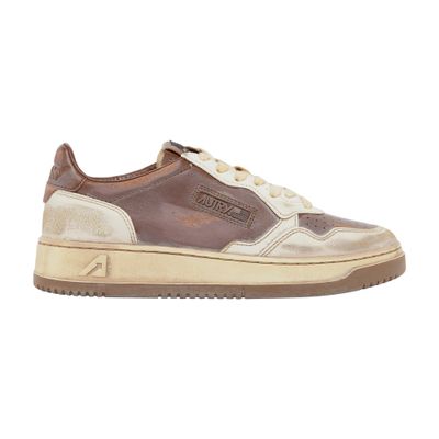 Autry Super Vintage Medalist Sneakers In Brown