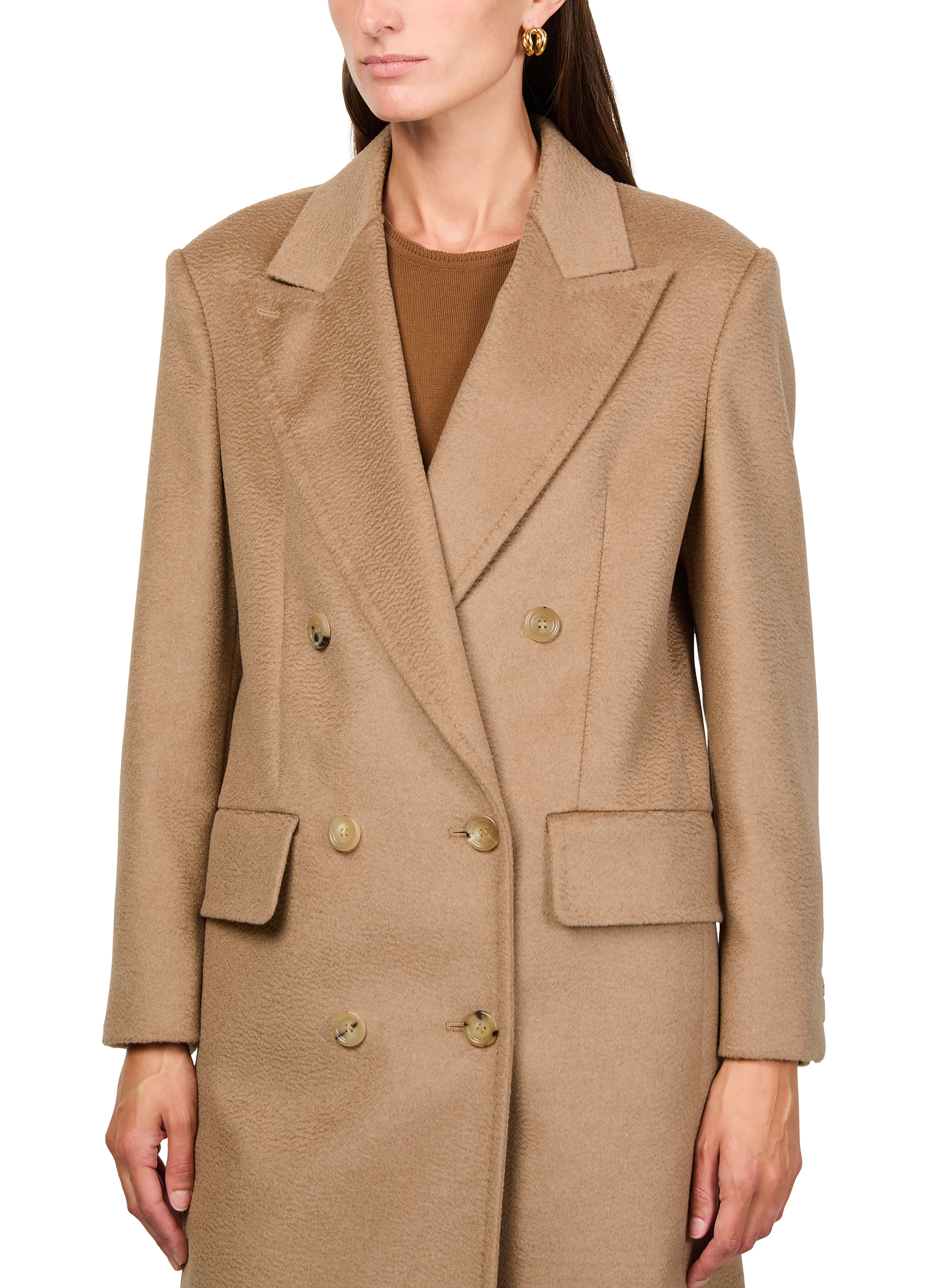 Cosa double-breasted coat thumbnail 4