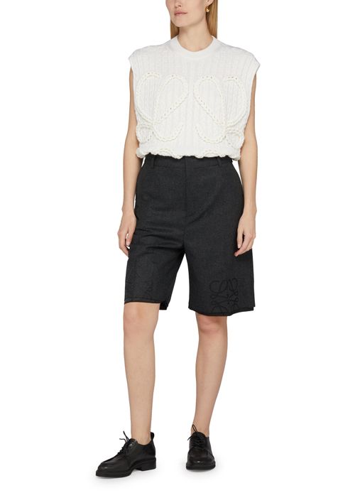 LOEWE Anagram wool shorts