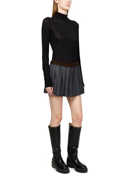MIU MIU Pleated mini skirt