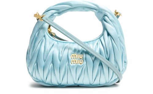 MIU MIU Mini sac en satin Wander