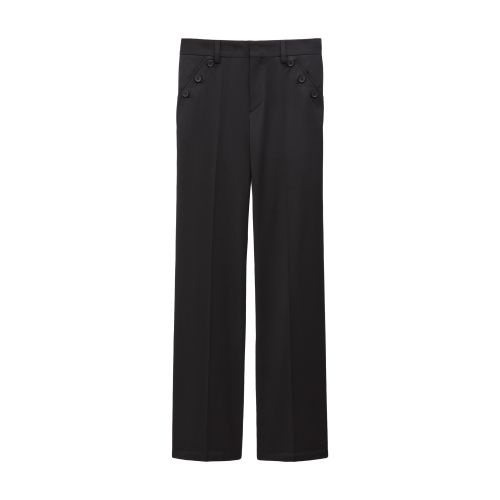 Filippa K Straight Leg Tailored Trousers In Black